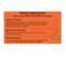 Nevs Precaution Labels - Droplet Precaution 4-1/2" x 8" Flr Orange w/Black N-1231 - alternate 1